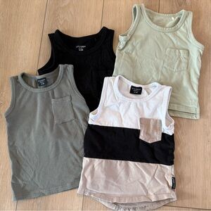 Four Little Bipsy tanks sz 18-24 mo